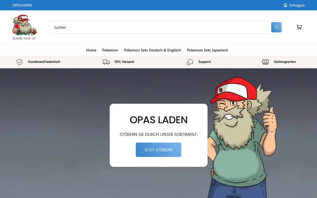 Opas Laden – Pokémon TCG Online Shop